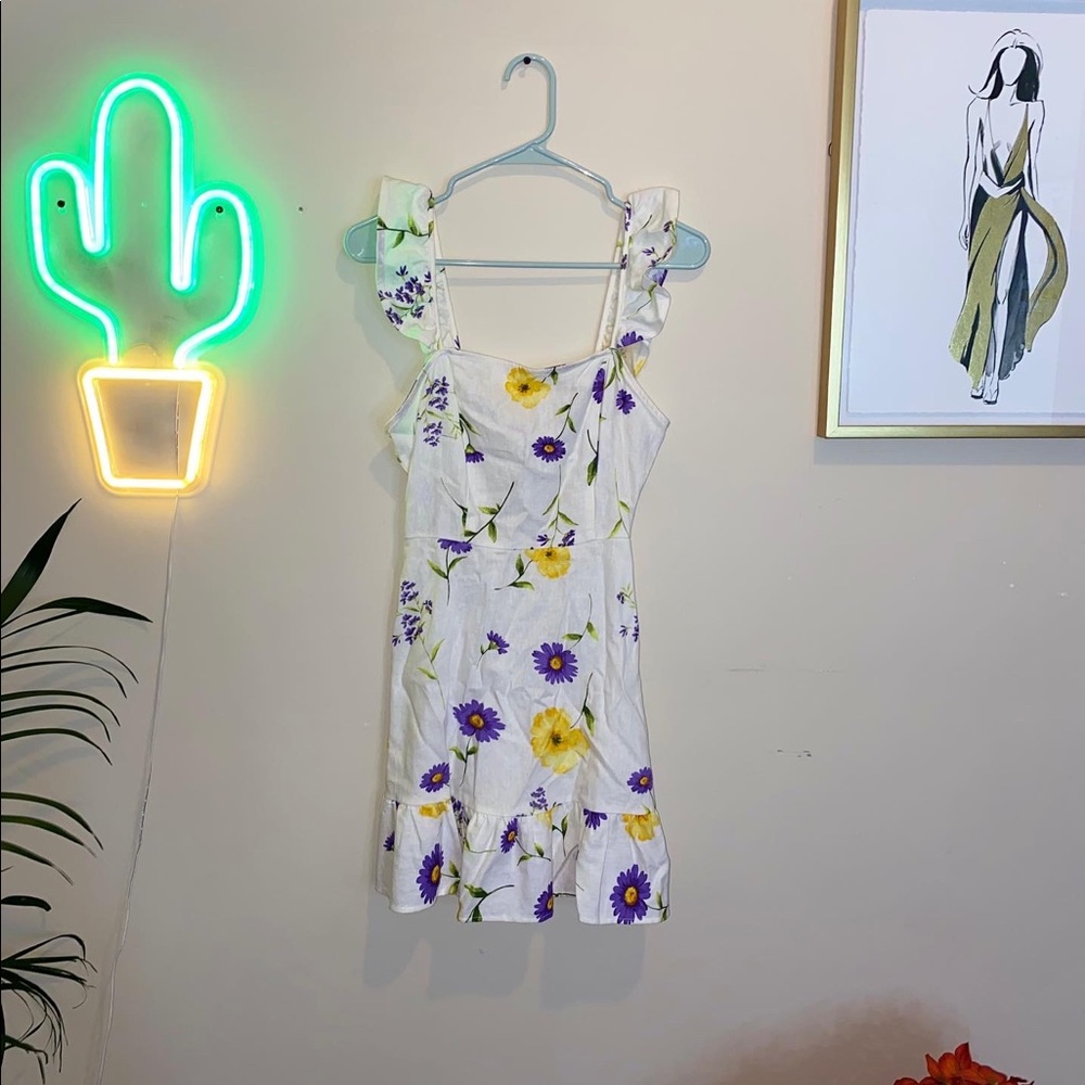 Flower mini dress 👗 🌸